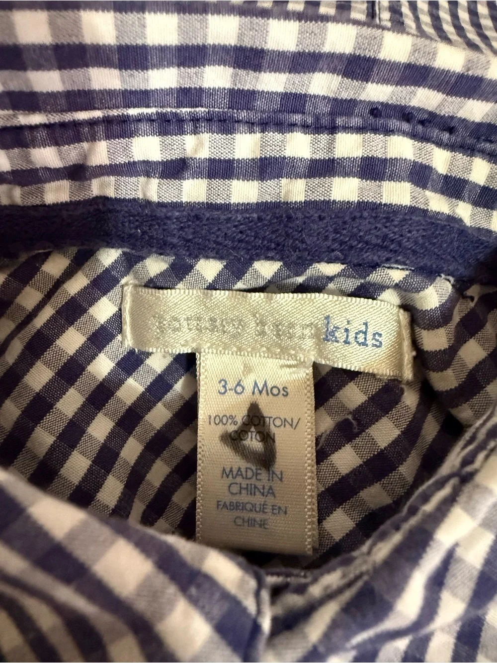 Pottery Barn Kids Gingham Romper